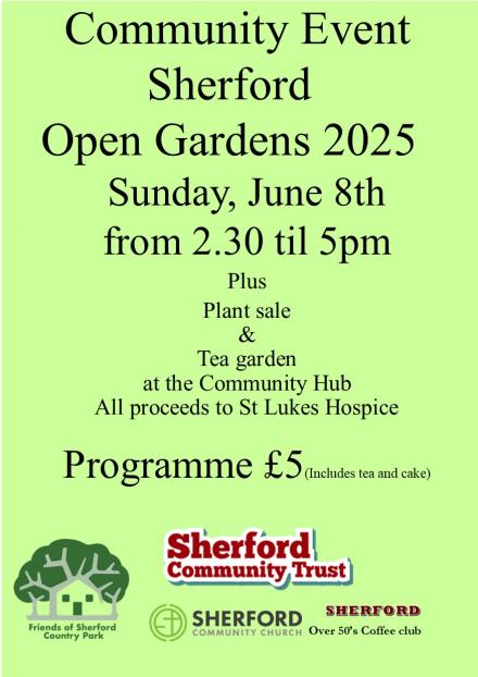 Open Gardens Event Sunday 8th June 2025