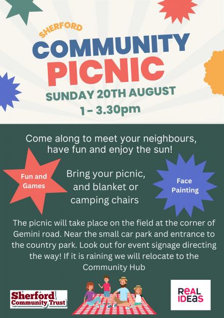 Community Picnic Sunday 20th August: 